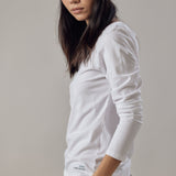 T-Shirt a Manica Lunga Bianco
