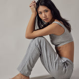 Light Grey Marl Straight Leg Joggers
