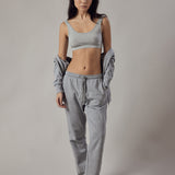 Light Grey Marl Straight Leg Joggers