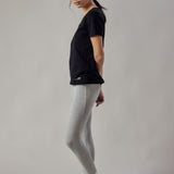 Deep Neck Black T-Shirt