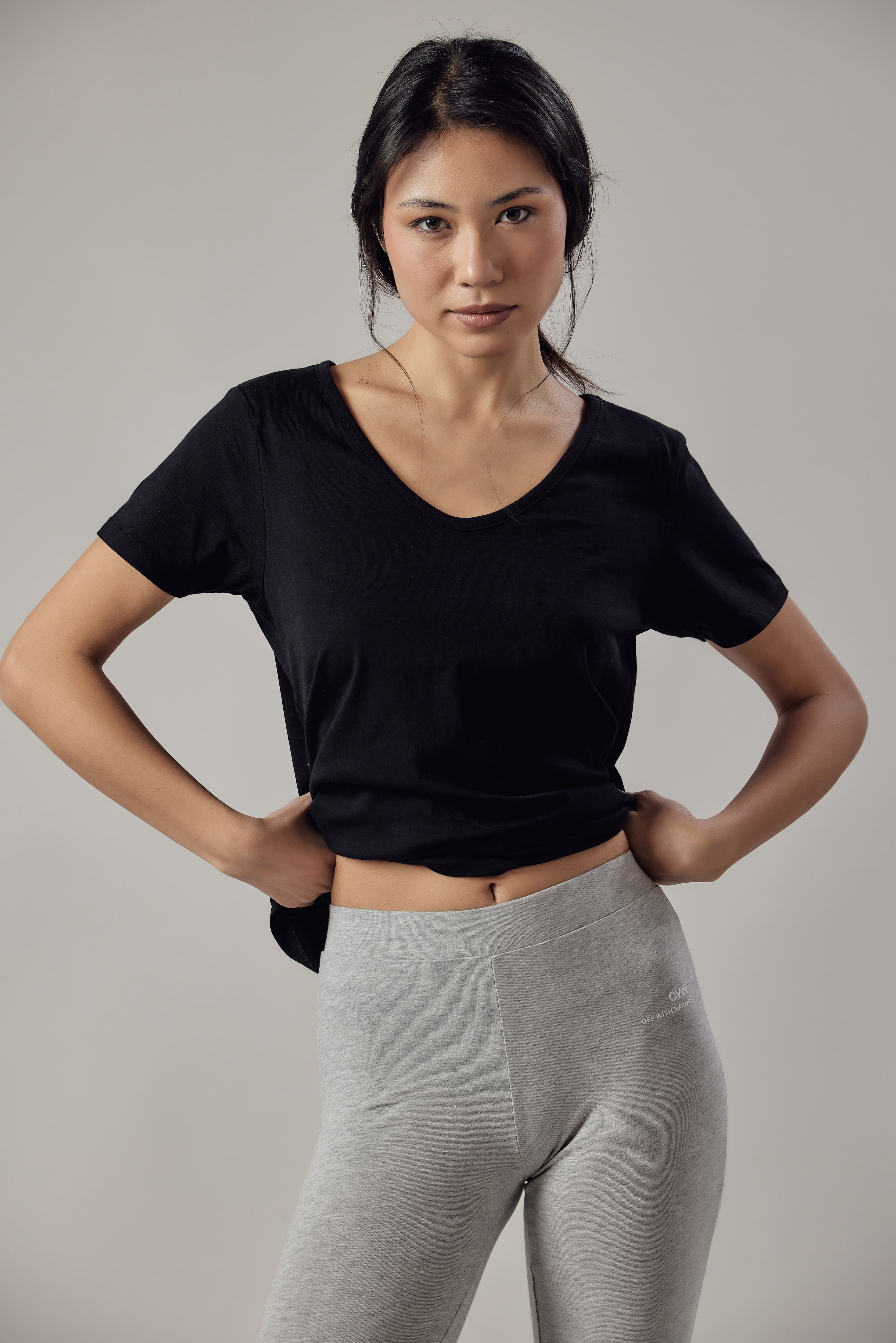 Leggings Grigio Chiaro Melange