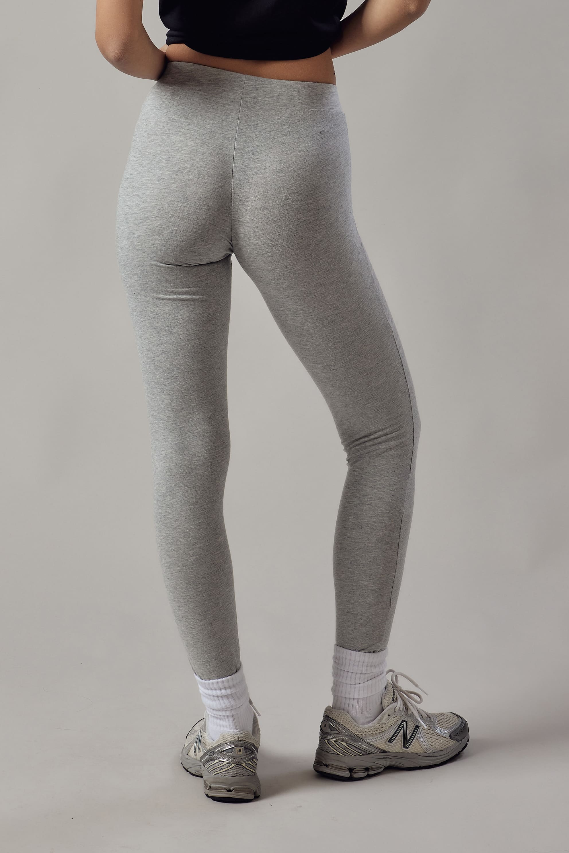 Leggings Grigio Chiaro Melange