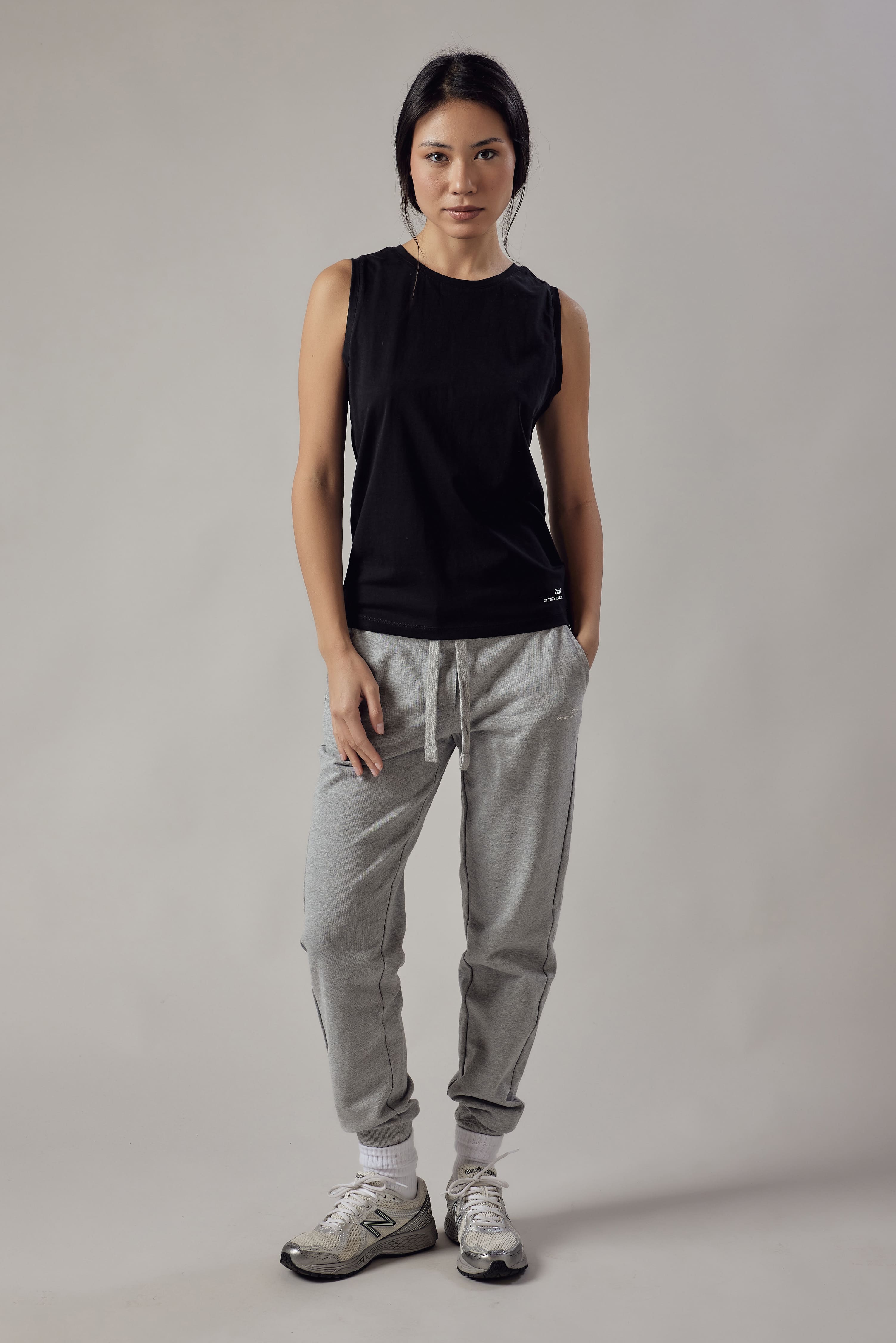 Joggers Grigio Chiaro Melange