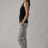 Joggers Grigio Chiaro Melange