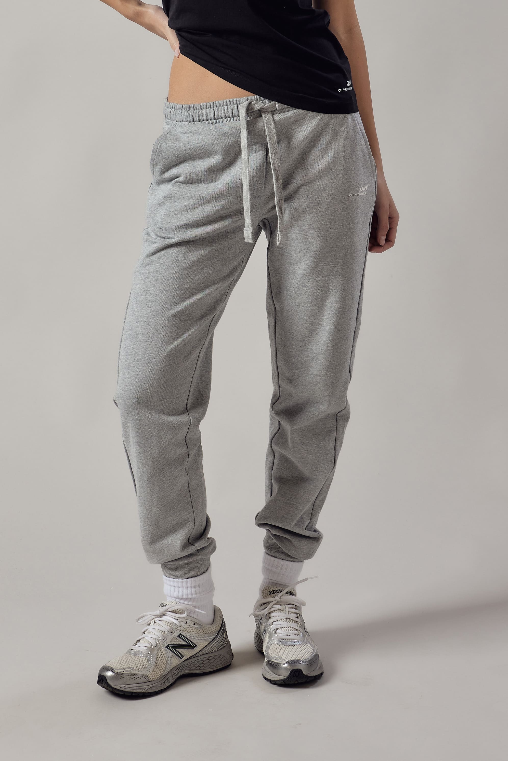 Joggers Grigio Chiaro Melange