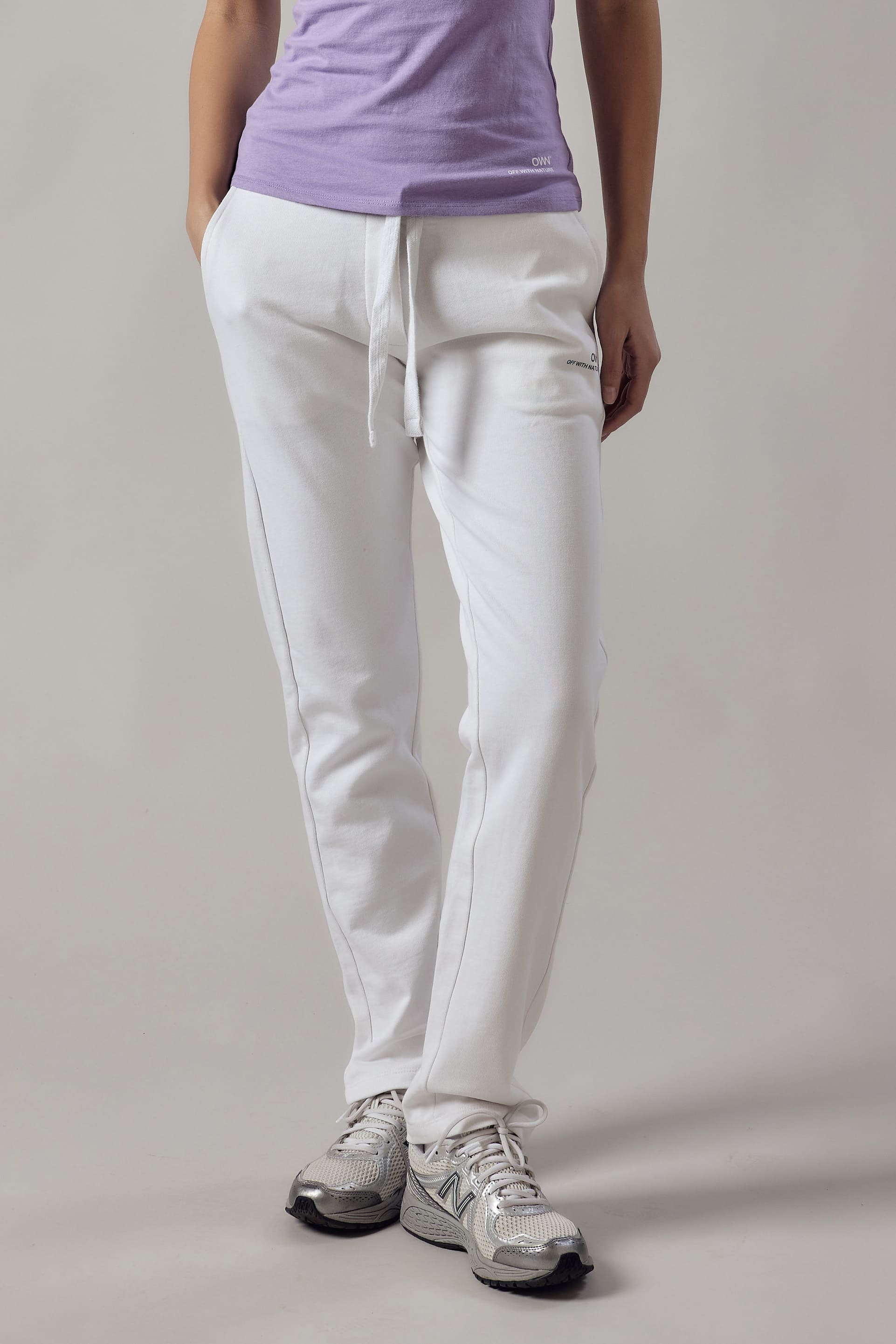 Joggers Dritti Bianco