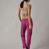 Fuchsia Straight-Leg Joggers