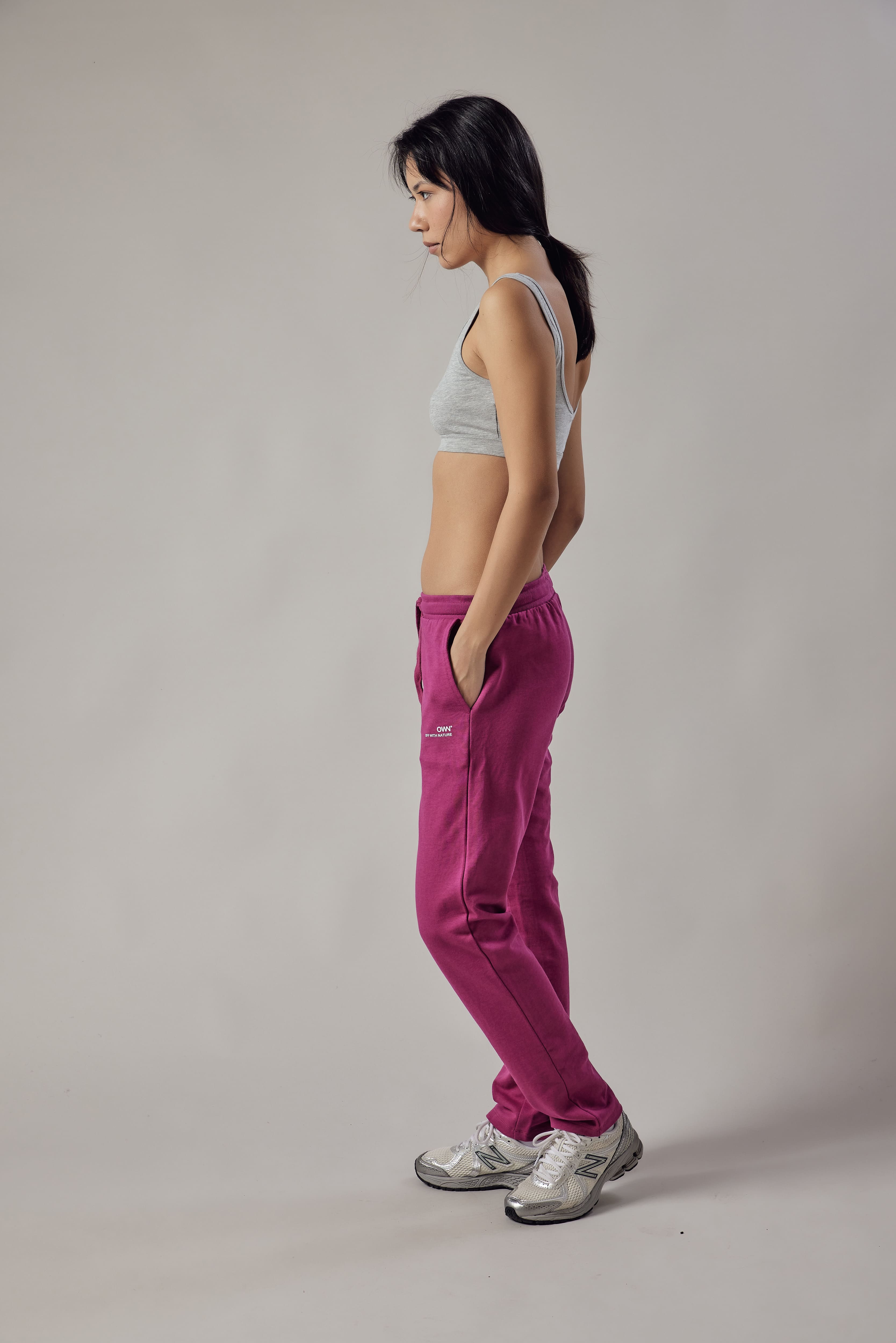 Joggers Dritti Fucsia