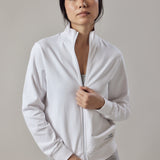 White Zip Sweatshirt
