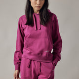 Felpa con Cappuccio Fucsia