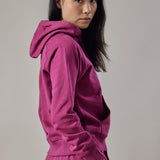 Felpa con Cappuccio Fucsia