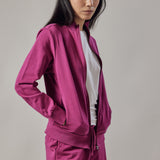Fuchsia Zip-Up Hoodie