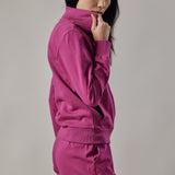 Fuchsia Zip-Up Hoodie