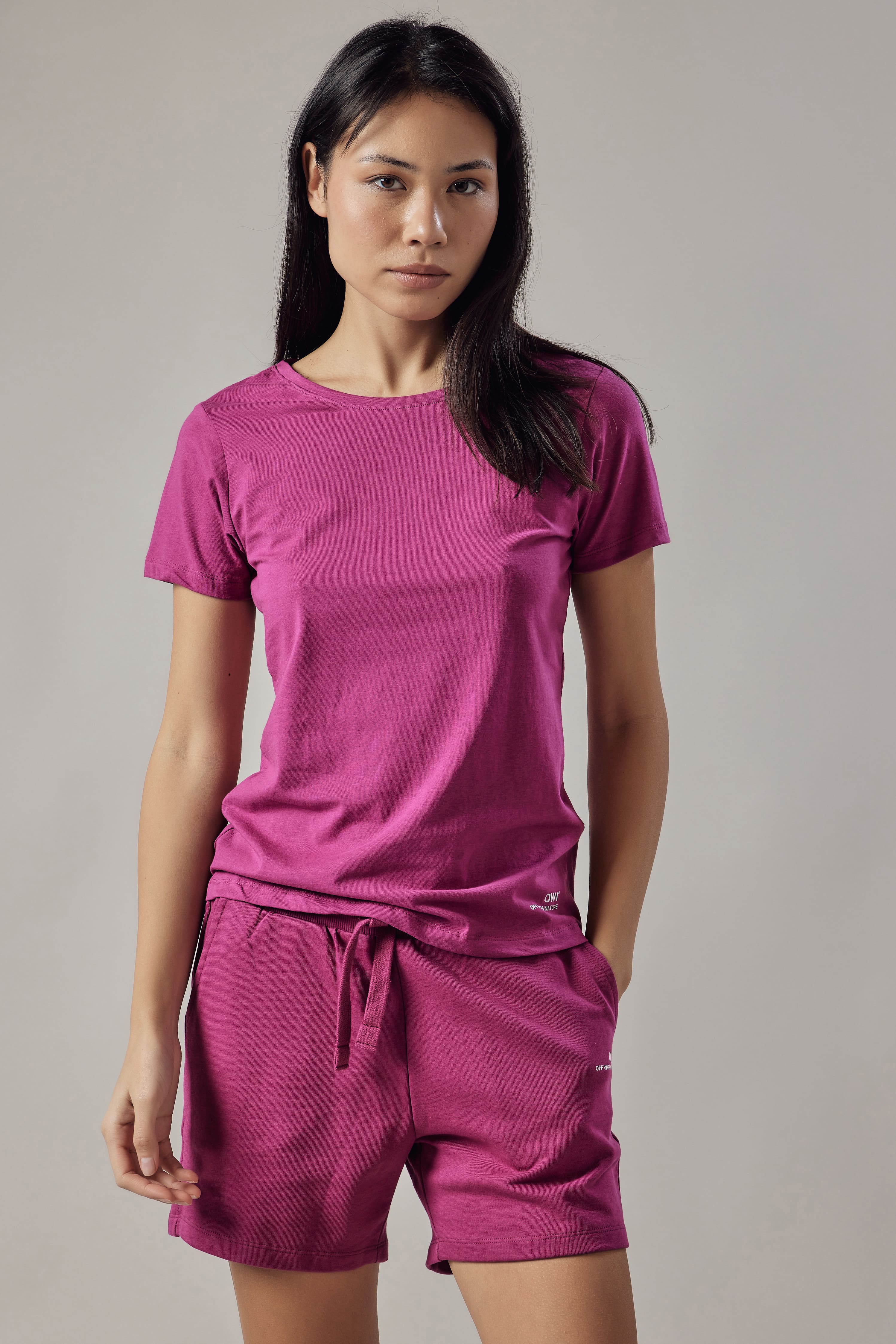 Fuchsia Crew Neck T-Shirt
