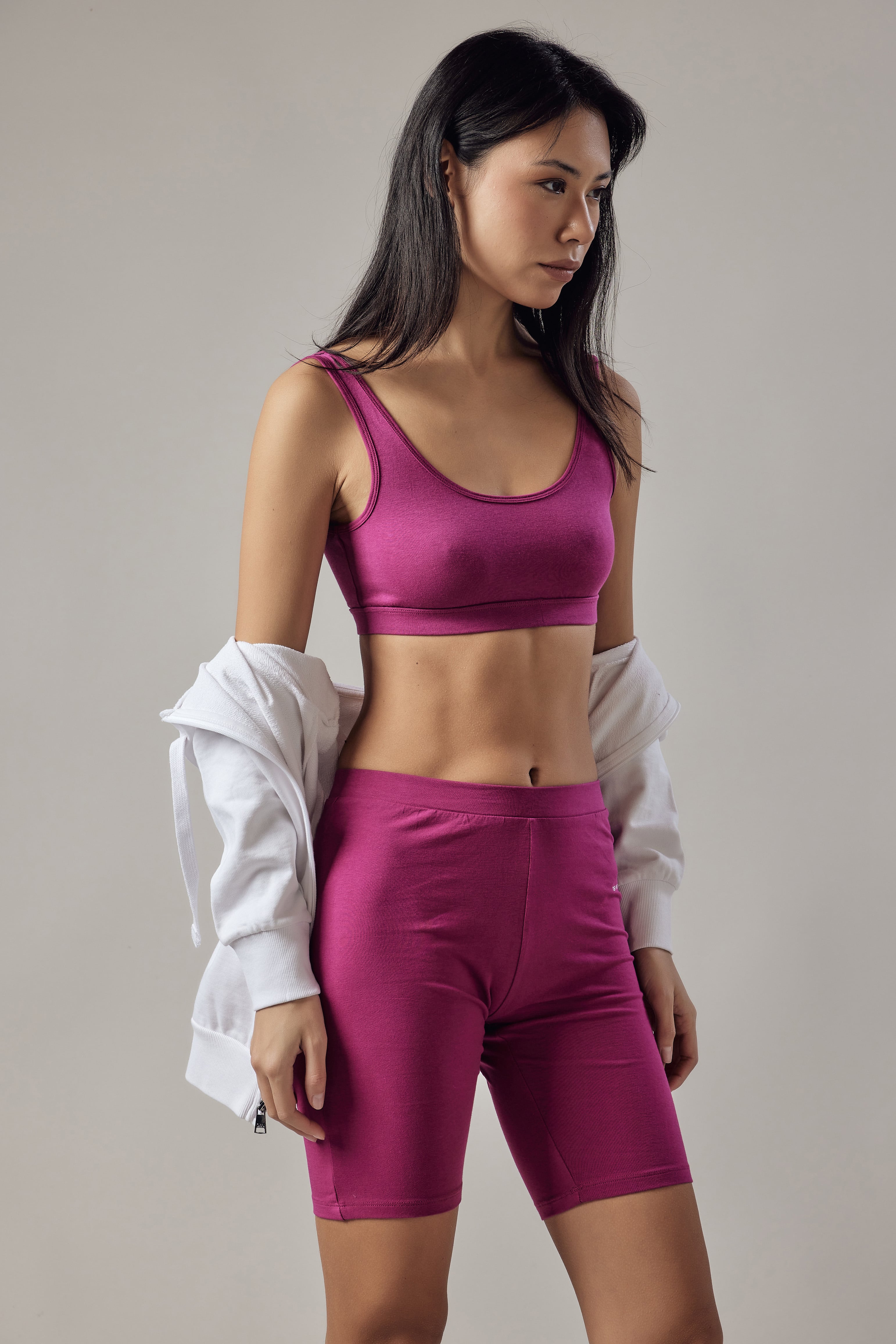 Fuchsia Sports Bra