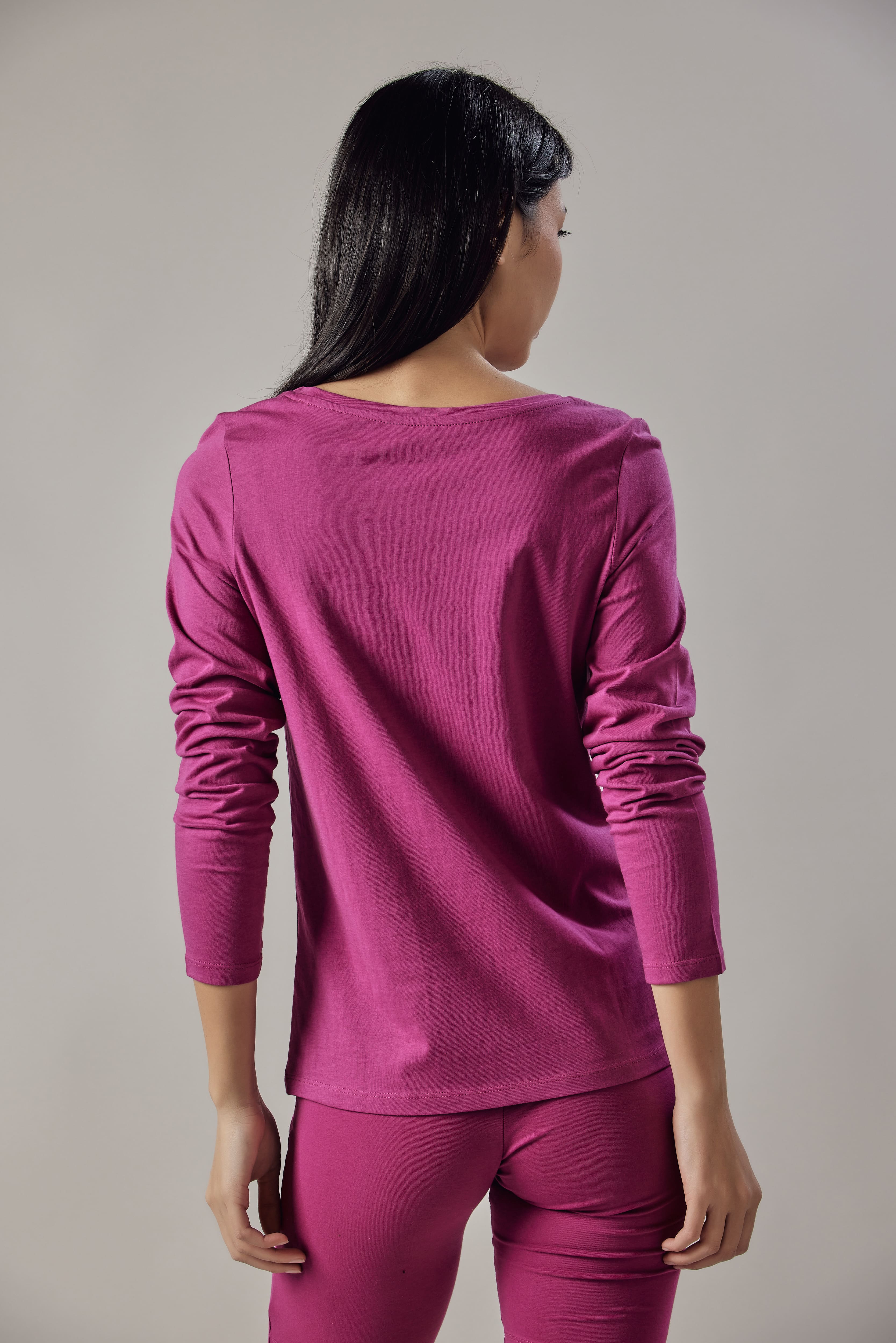 Fuchsia Long-Sleeved T-Shirt