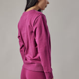 Felpa Girocollo Fucsia