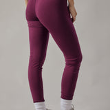 Leggings a Vita Alta Vinaccia