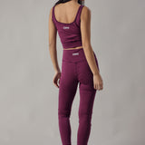 Leggings a Vita Alta Vinaccia