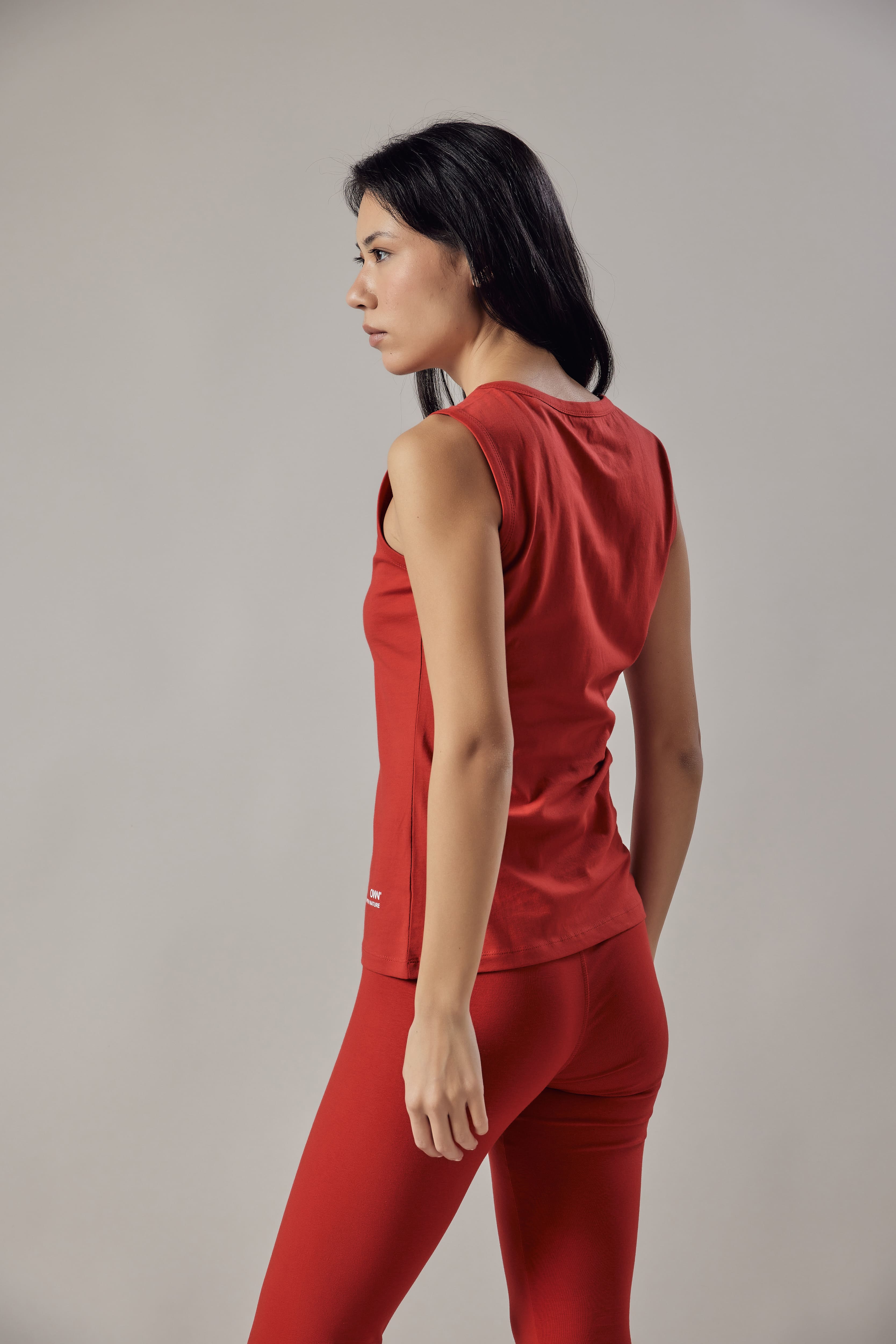 Canotta Spalla Larga Rosso