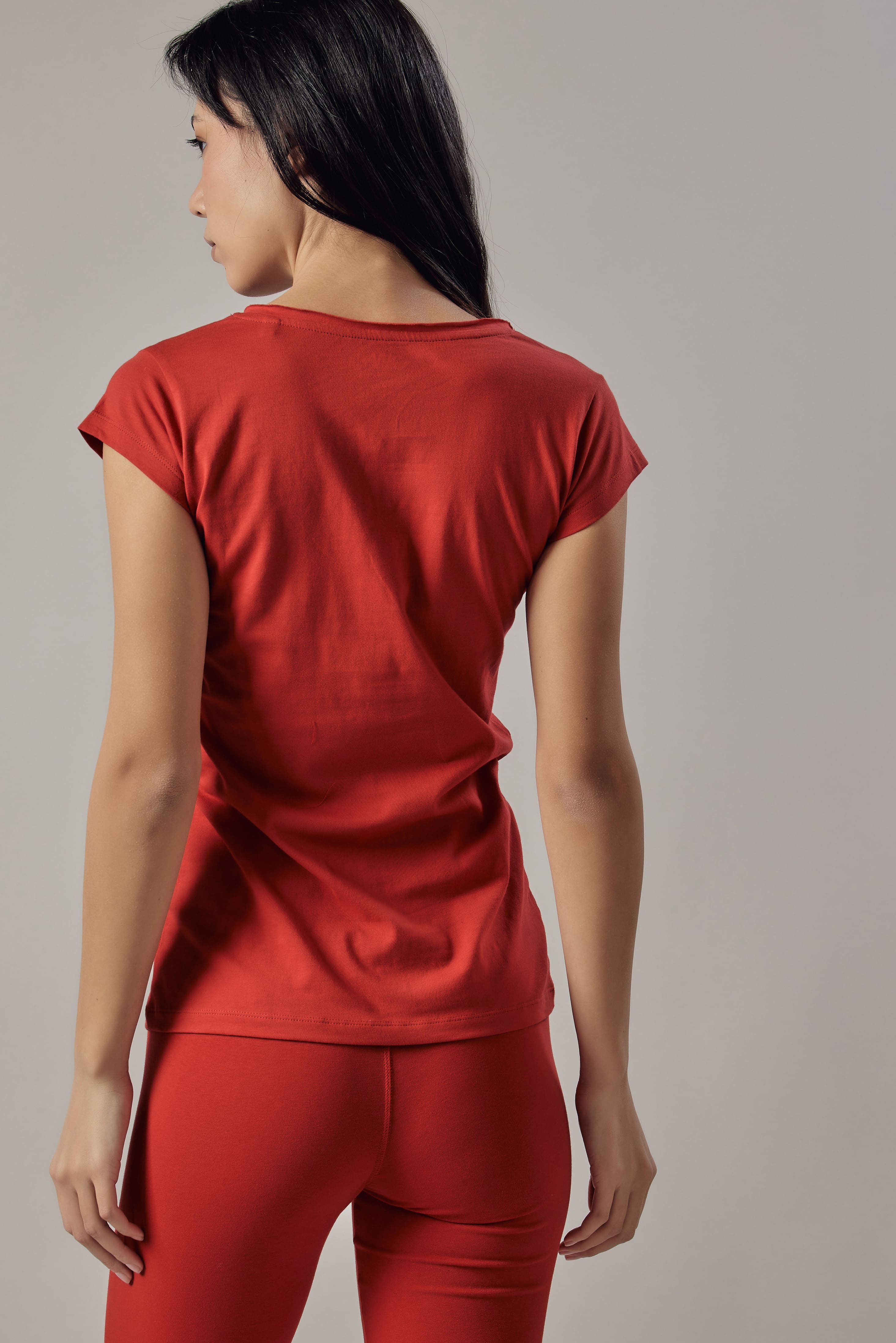 Red V-Neck T-Shirt