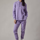 Lilac Hoodie with Side Slits