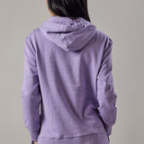 Lilac Hoodie with Side Slits