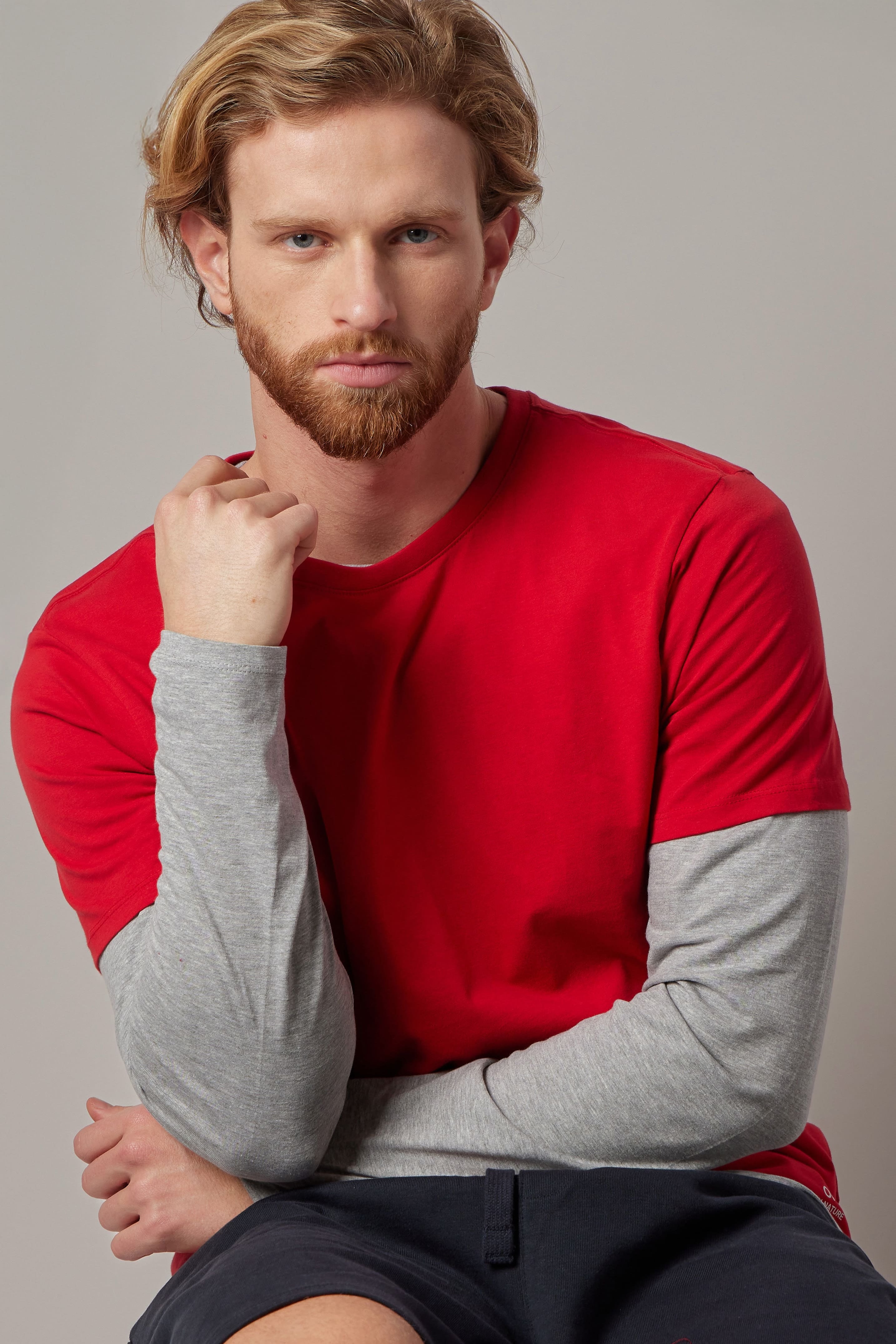 T-Shirt Girocollo Rosso