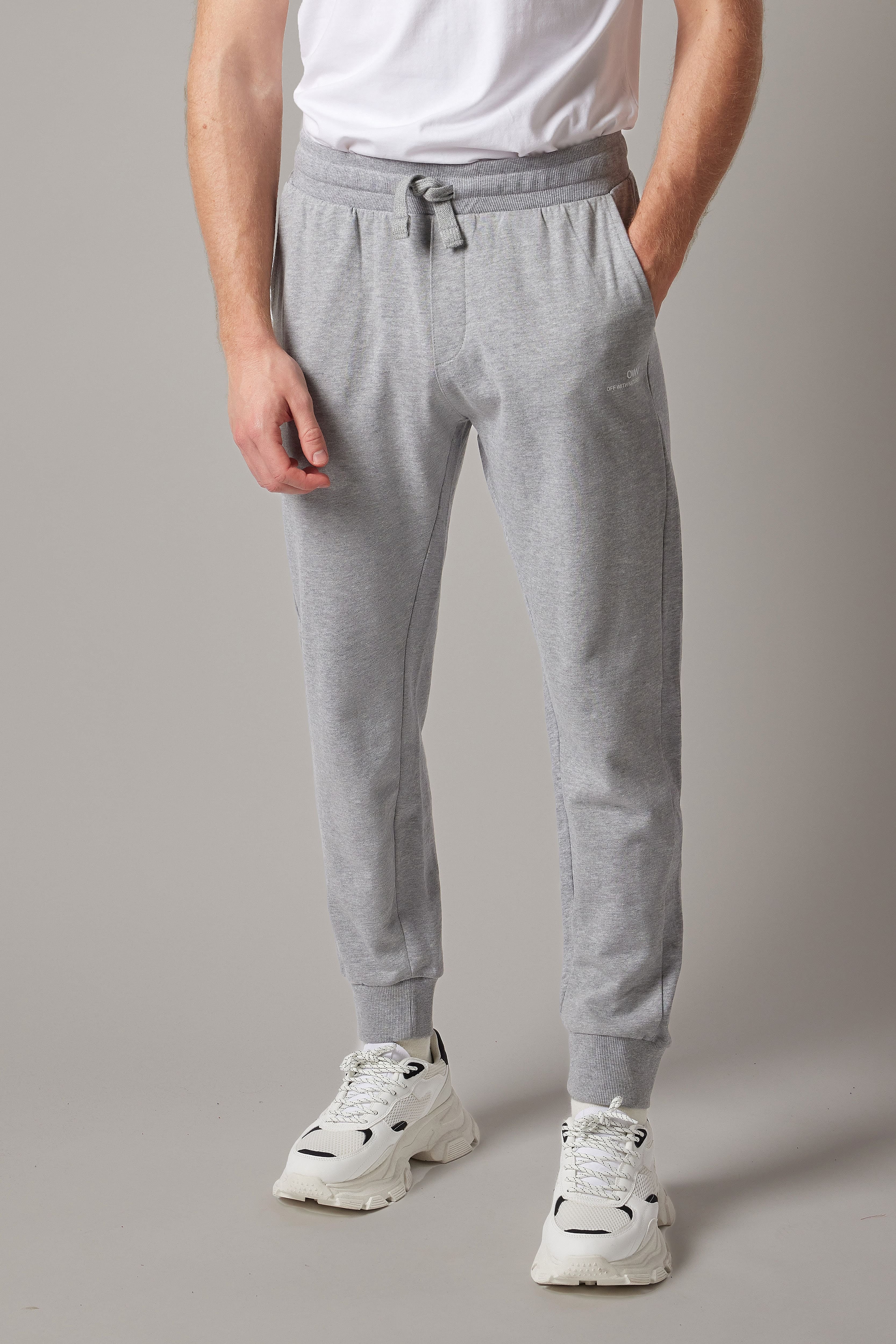 Joggers Grigio Chiaro Melange