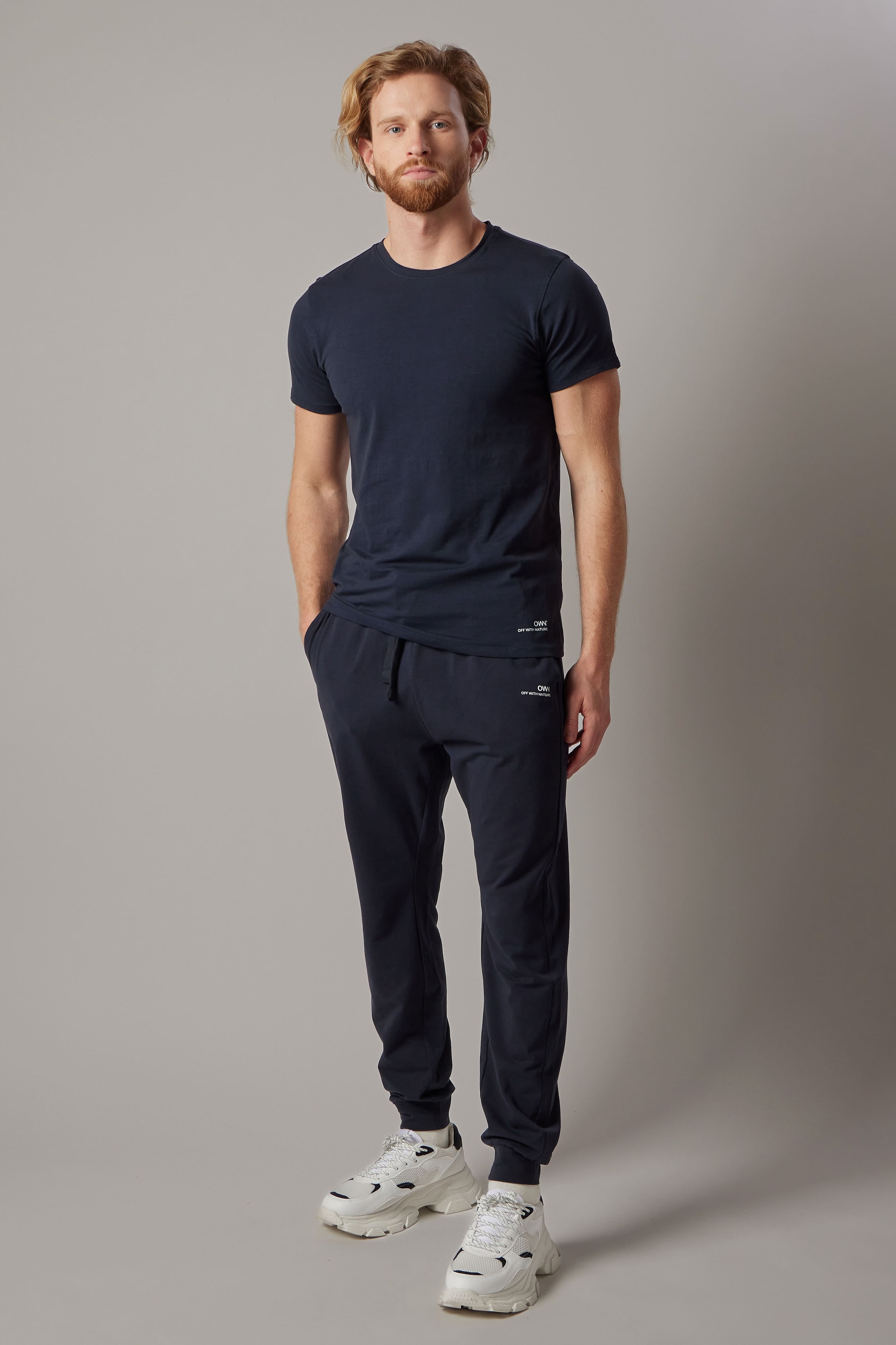 T-Shirt Girocollo Elasticizzata Blu