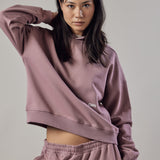 Set Felpa con Cappuccio + Joggers Loose Fit – Rosa Polvere