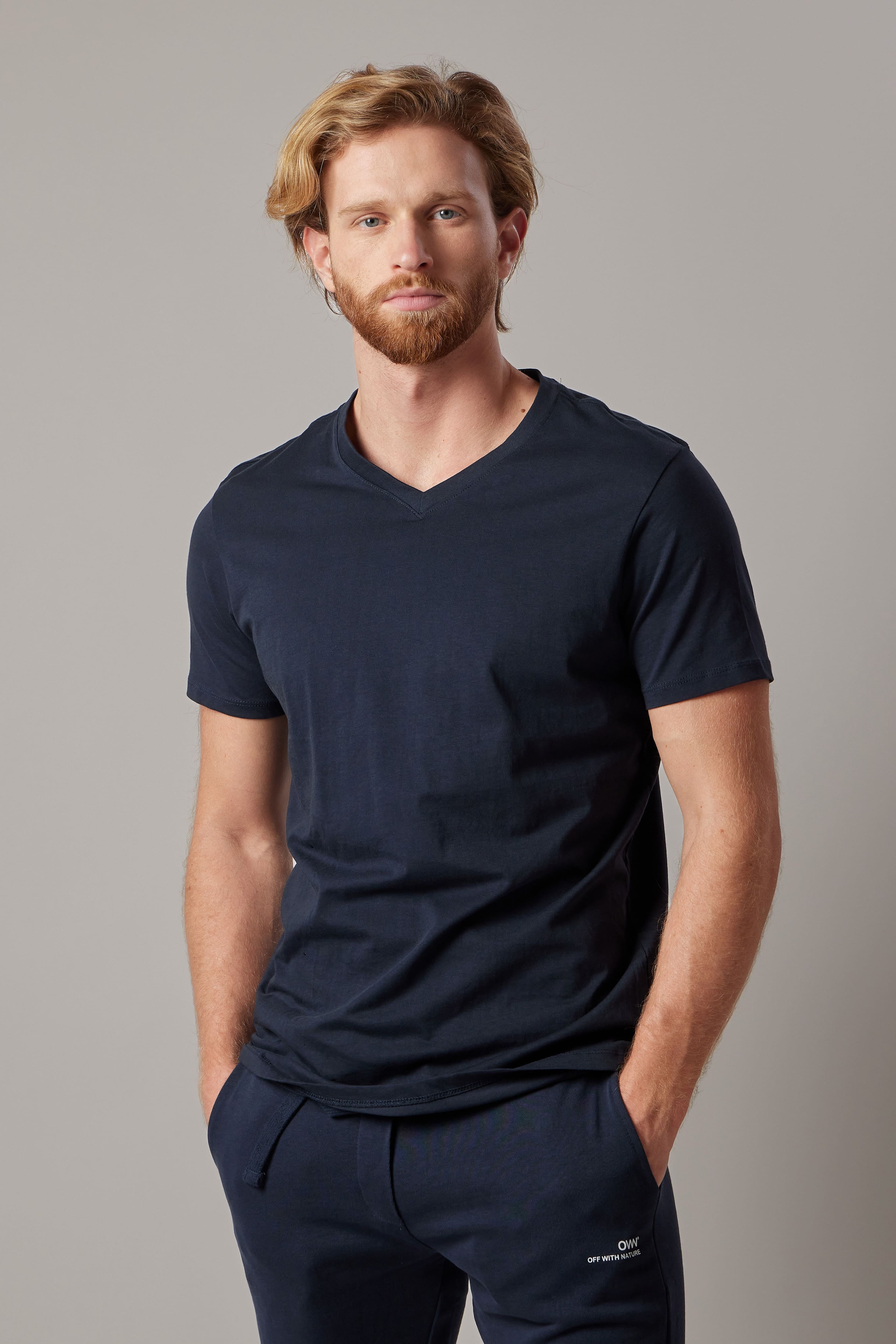 Blue V-Neck T-Shirt