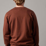 Brown Fleece Crewneck Sweatshirt