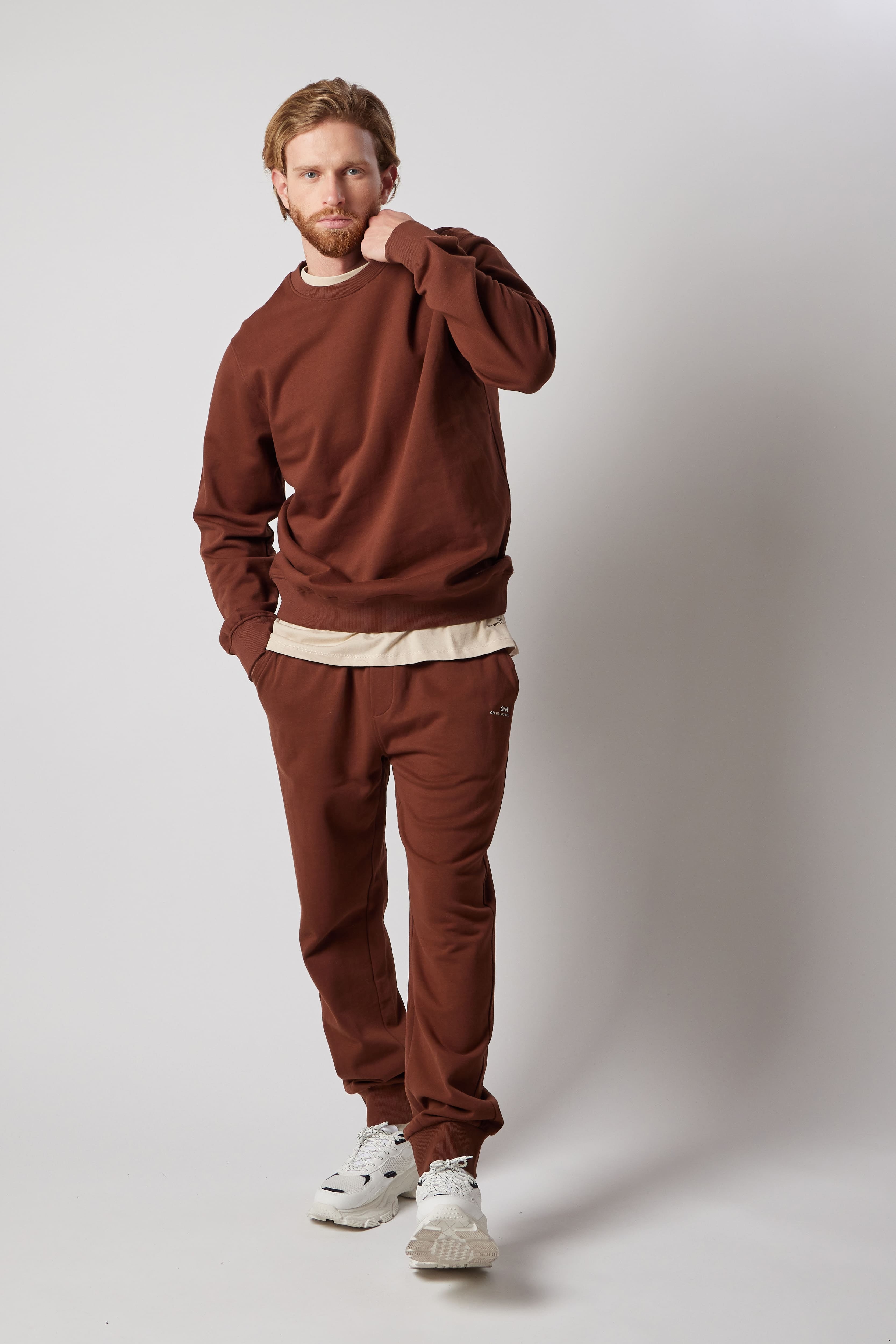 Joggers Felpati Marrone
