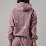 Set Felpa con Cappuccio + Joggers Loose Fit – Rosa Polvere