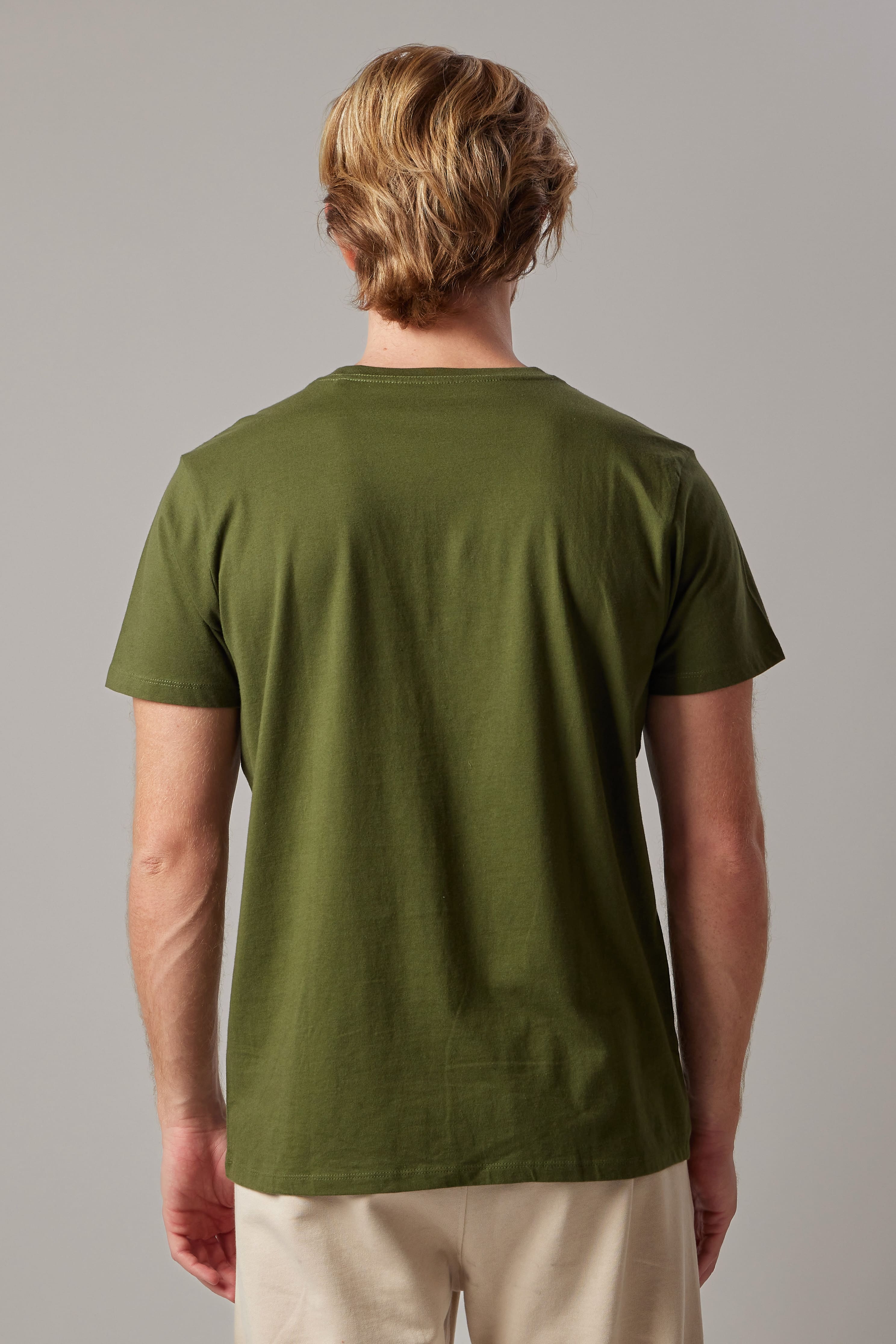 T-Shirt Girocollo Verde Militare