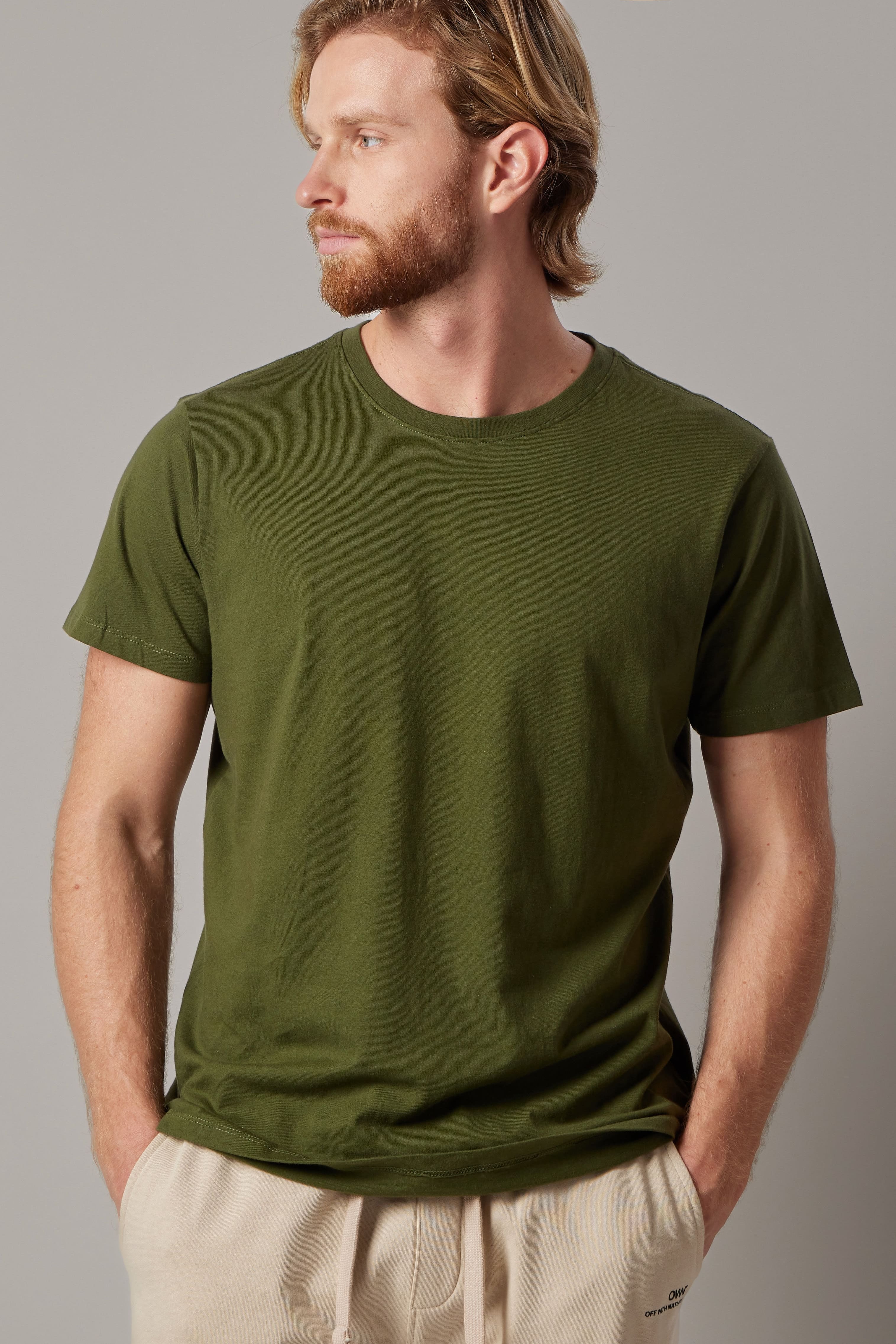 T-Shirt Girocollo Verde Militare