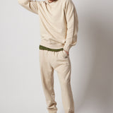 Ecru Fleece Sweatshirt + Fleece Joggers Set
