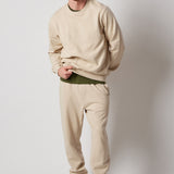 Ecru Fleece Sweatshirt + Fleece Joggers Set