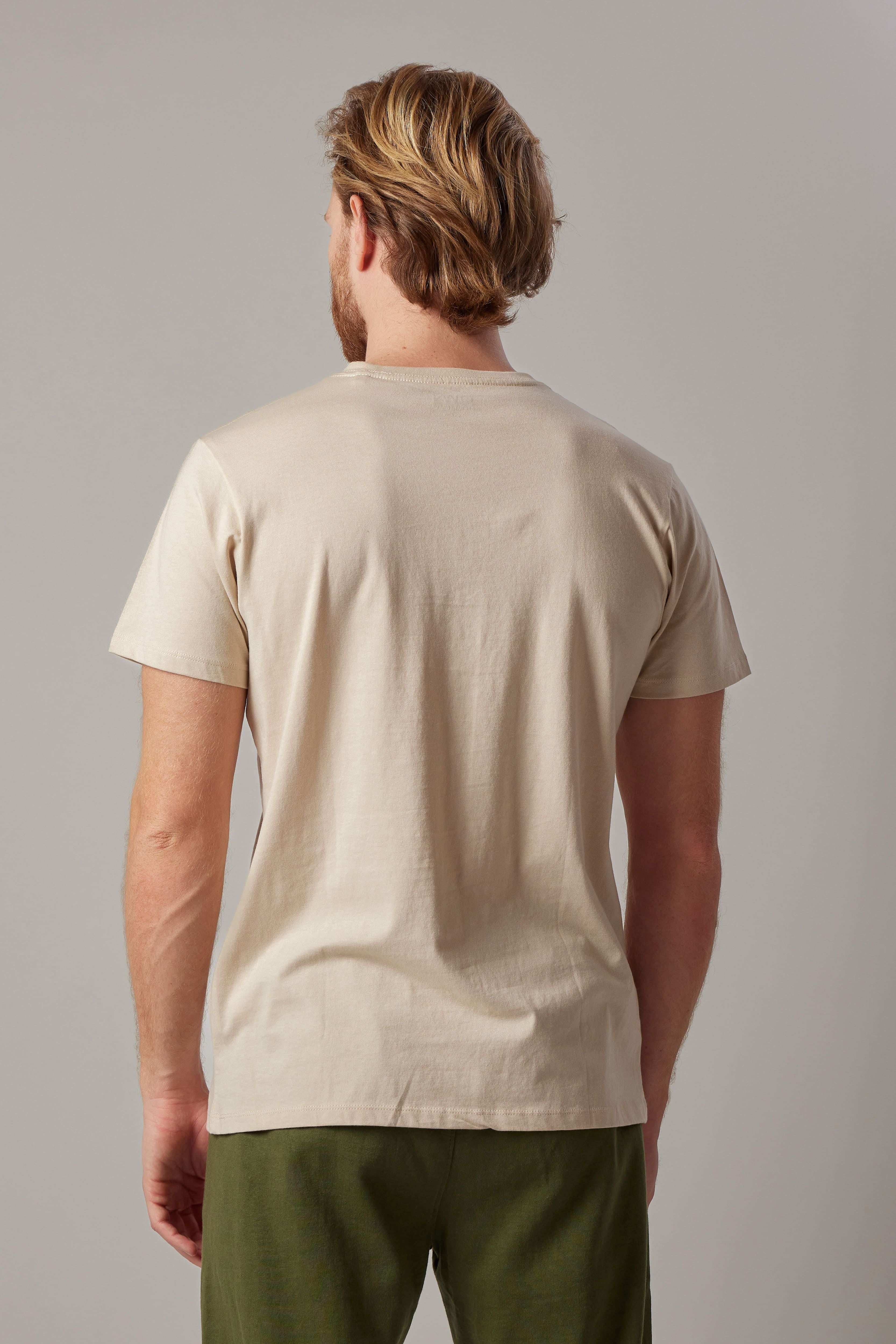 Ecru V-Neck T-Shirt
