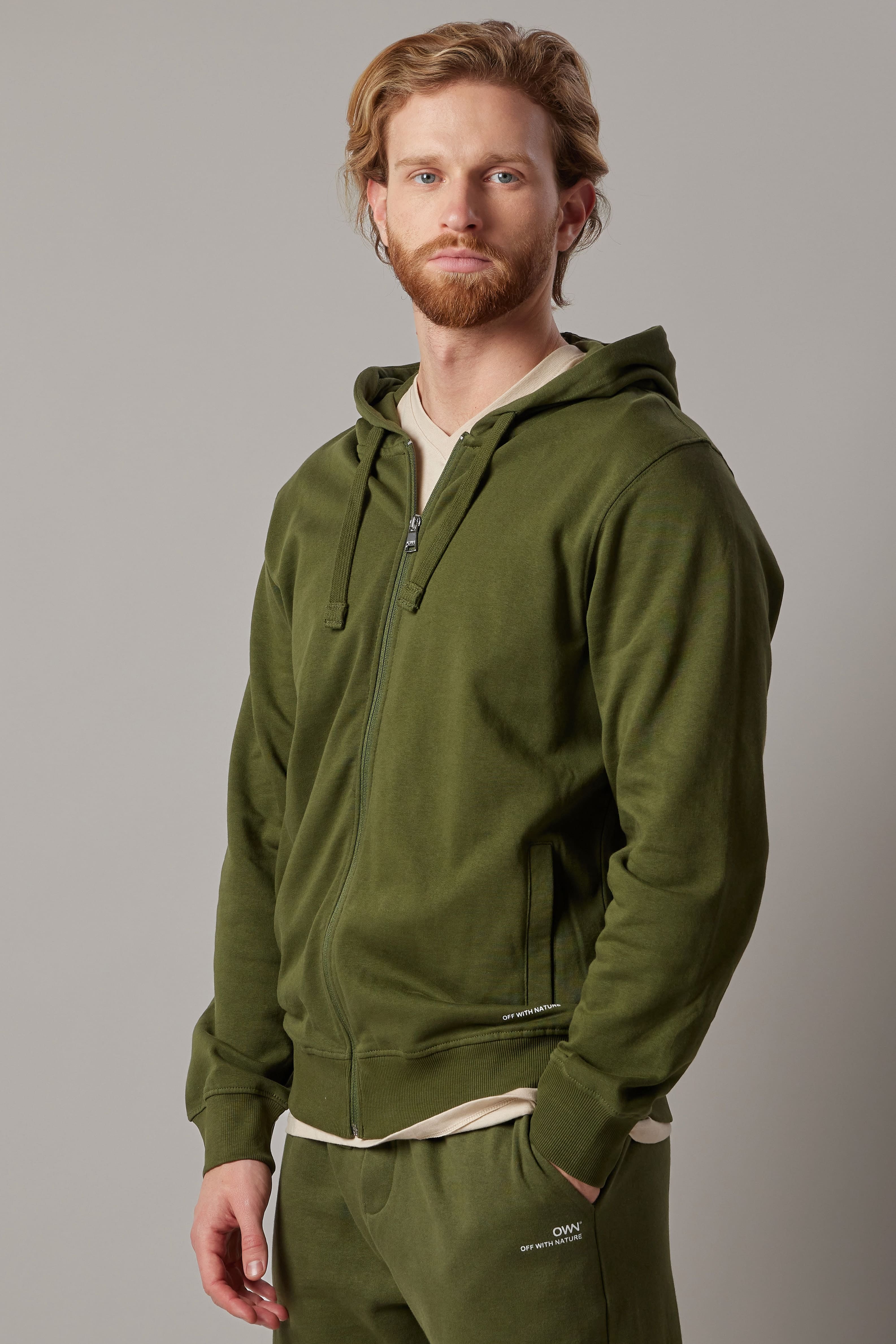 Brushed Zip Up Hoodie