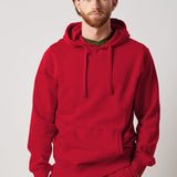 Hooded Fleece Sweatshirt + Fleece Joggers Set Red