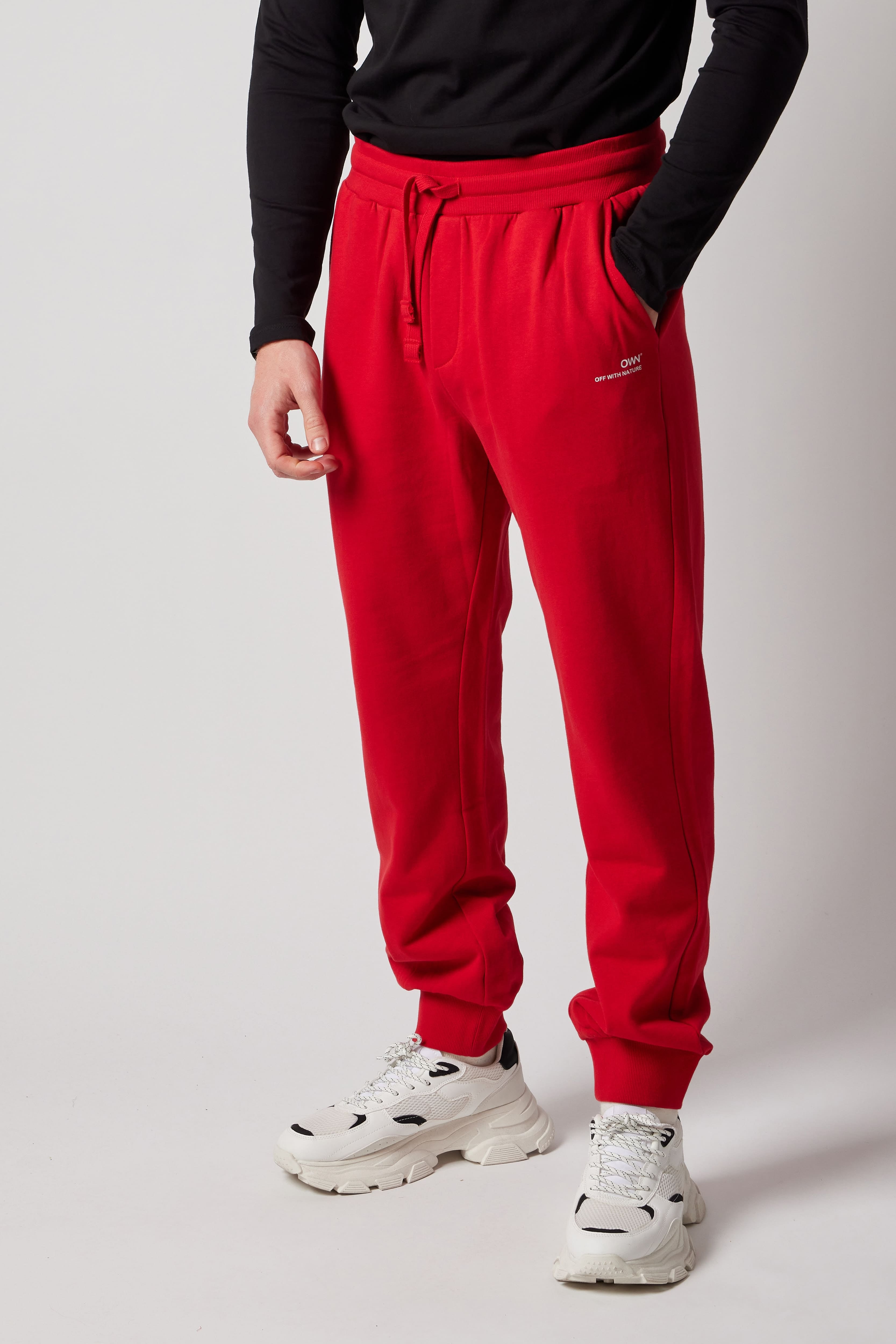 Joggers Felpati Rosso