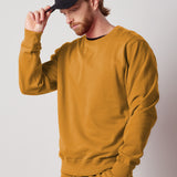 Ochre Fleece Crewneck Sweatshirt + Fleece Joggers Set