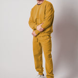 Ochre Fleece Crewneck Sweatshirt + Fleece Joggers Set