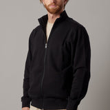 Black Fleece Hoodie with Zipper