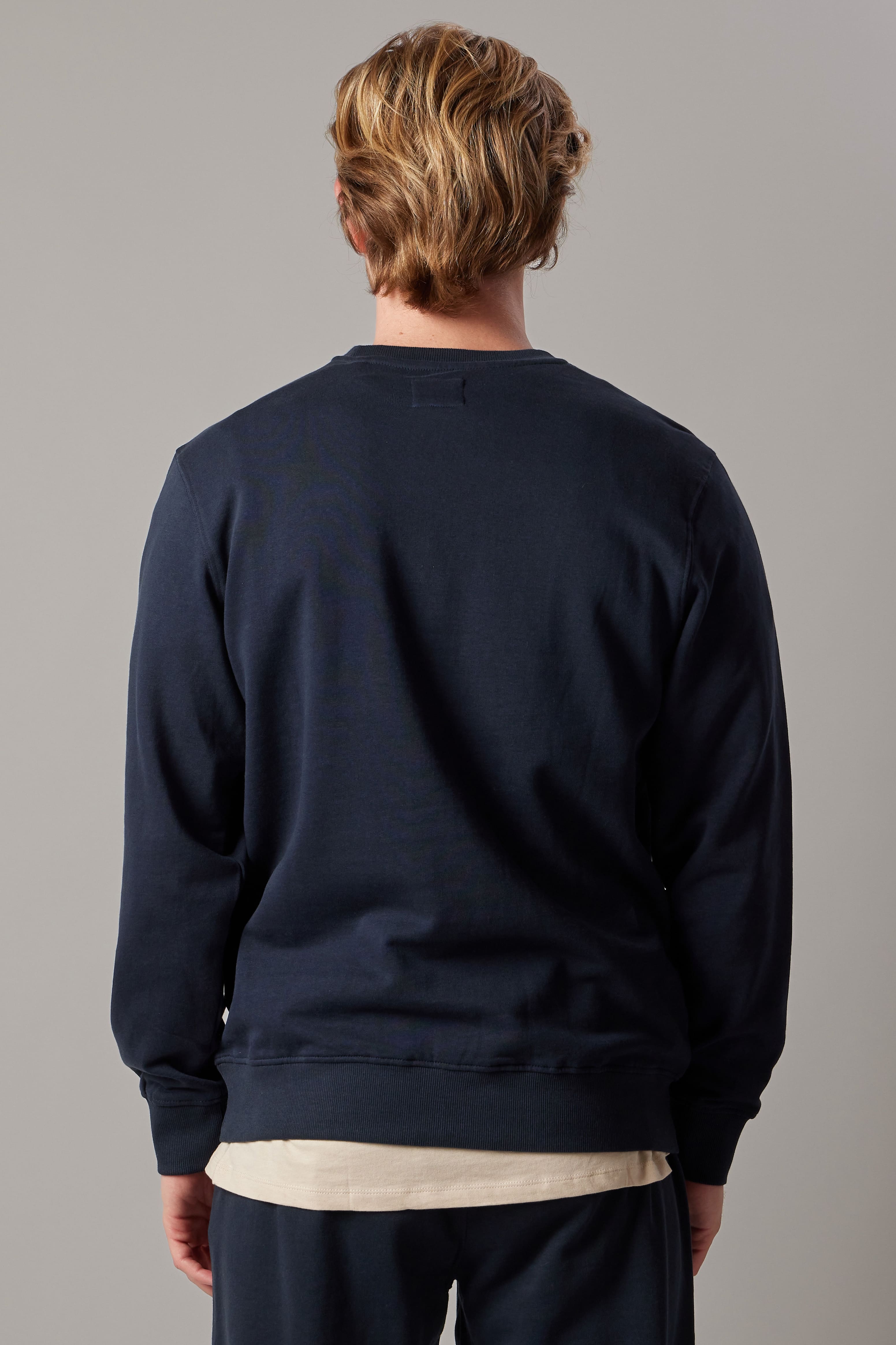 Fleece Crewneck Sweatshirt Blue