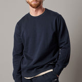 Fleece Crewneck Sweatshirt Blue