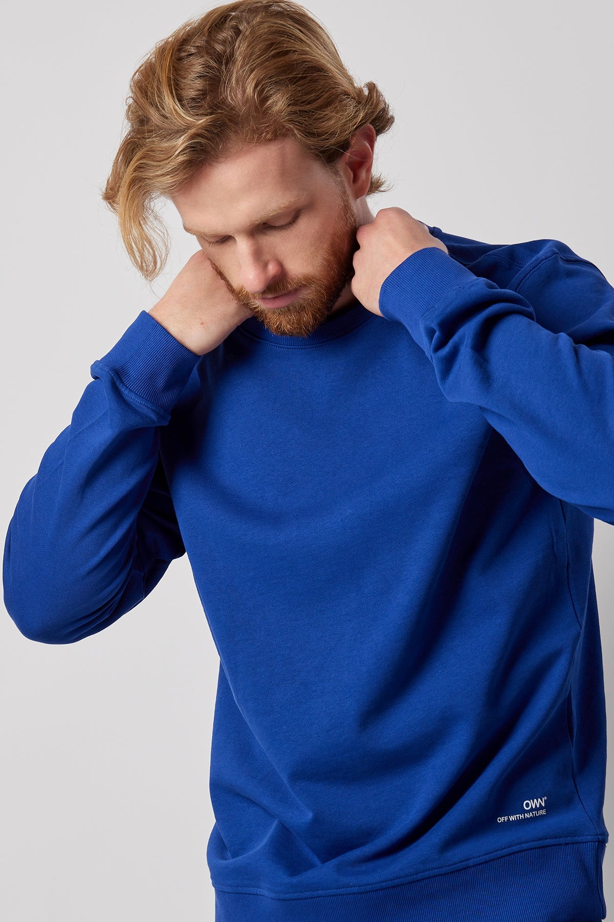 Set Felpa Girocollo + Joggers Blu Royal