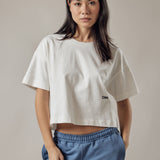 T-Shirt Corta Loose Fit Off White